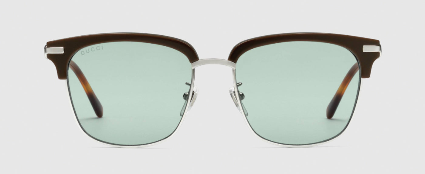 BROWN AND LIGHT BLUE