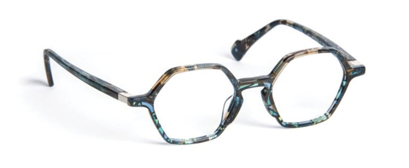 BROWN BLUE LACE TURQUOISE--2