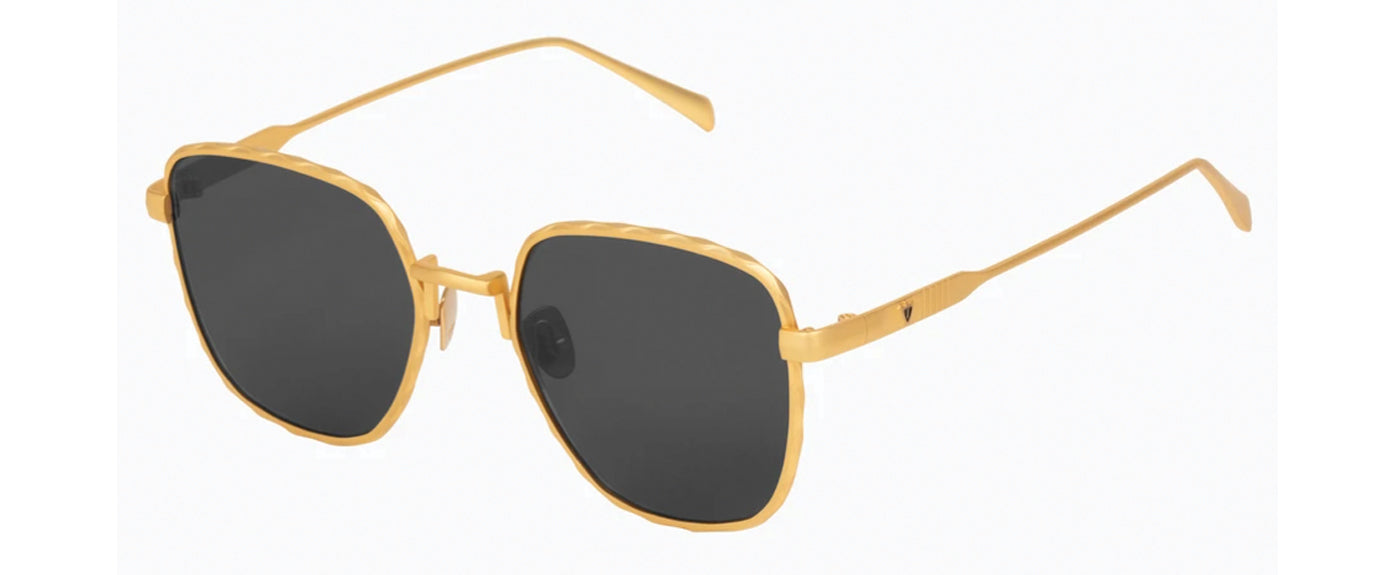 BRUSHED GOLD TITANIUM-BLACK LENS--4