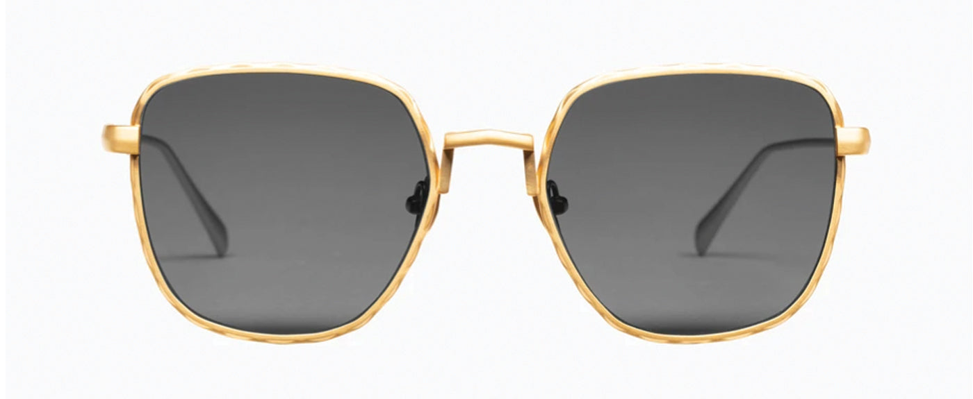 BRUSHED GOLD TITANIUM-BLACK LENS--3