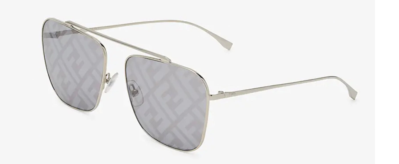 Metal sunglasses with FF logo-Grey--2