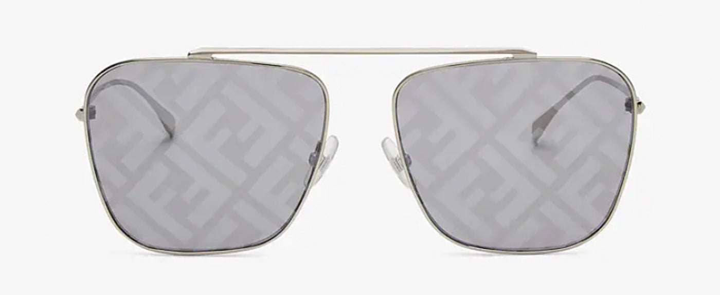 Metal sunglasses with FF logo-Grey