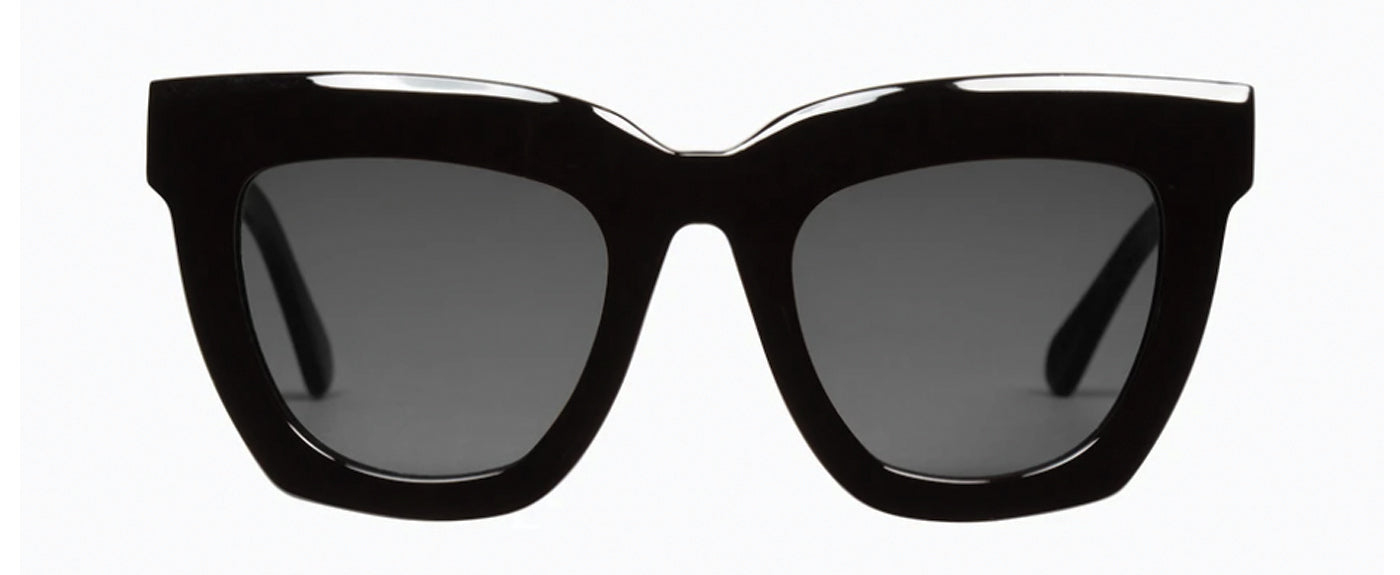 GLOSS BLACK-BLACK LENS