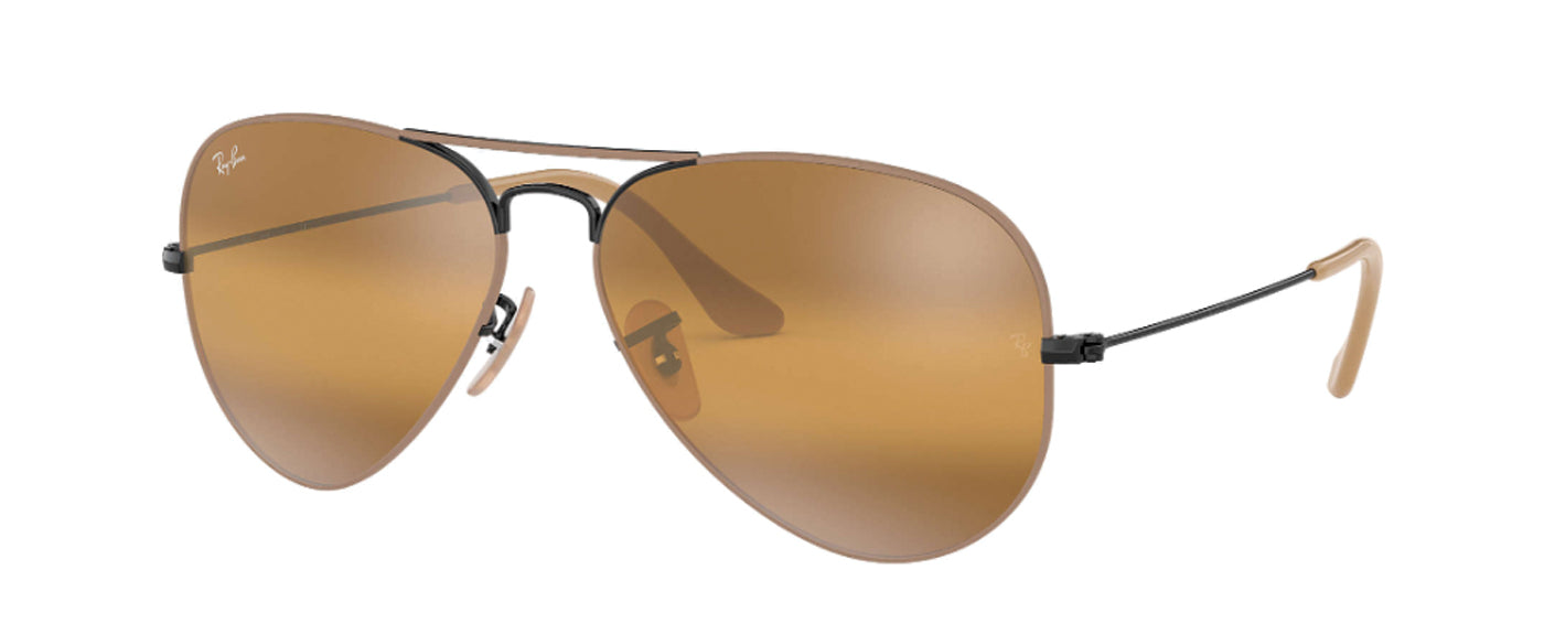 LIGHT BROWN-BLACK-YELLOW GRADIENT MIRROR--3
