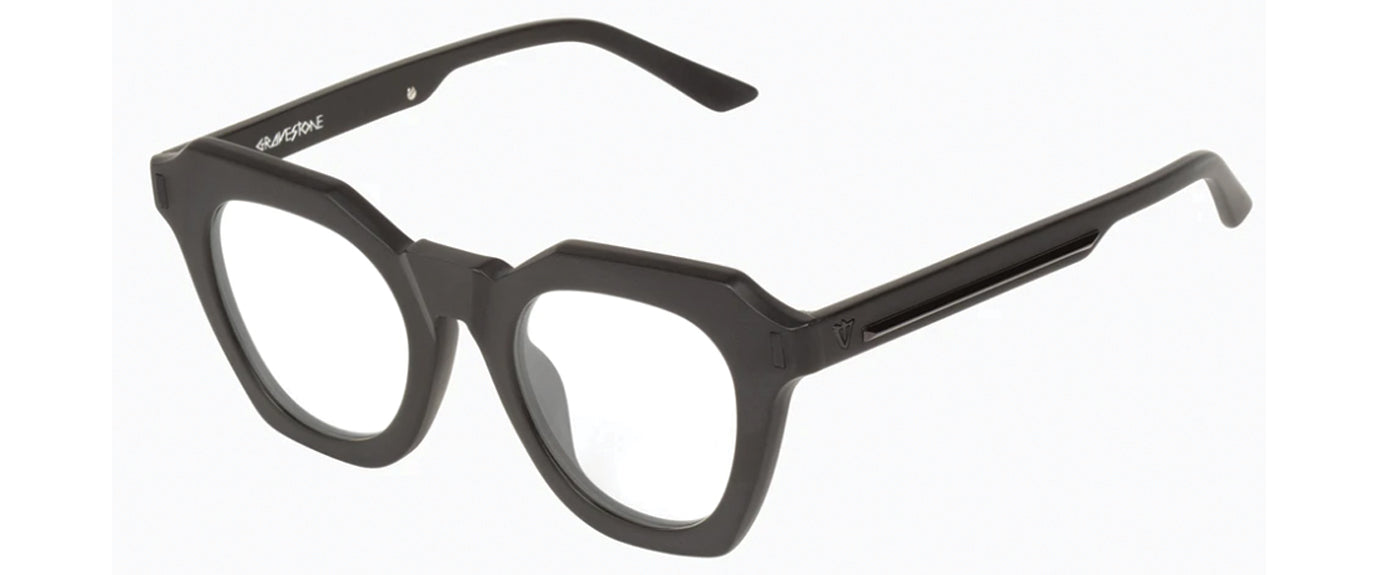 Matte Black w Gloss Black Metal Trim - Clear--4
