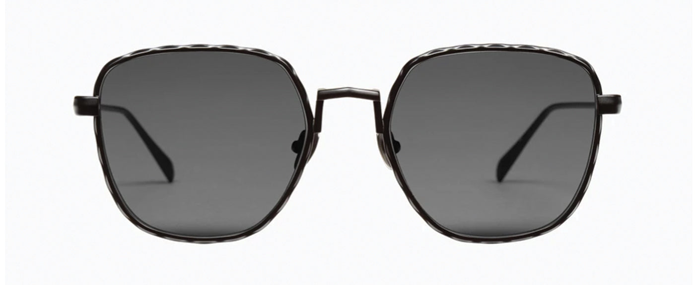 MATTE BLACK TITANIUM-BLACK LENS