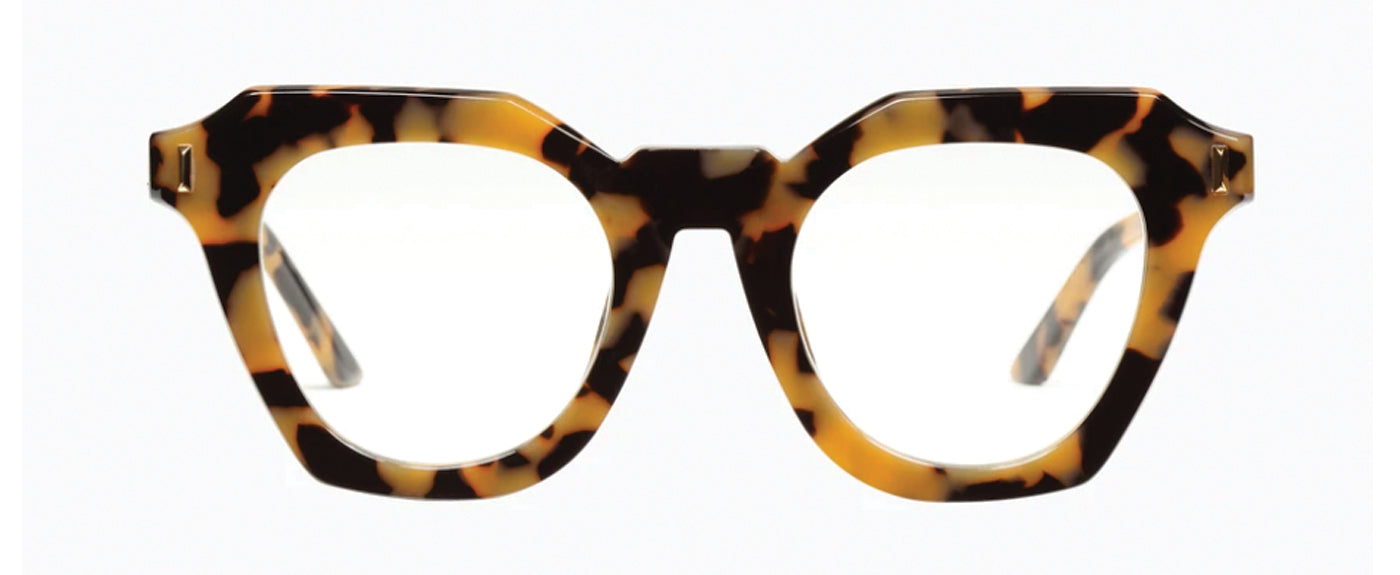 Yellow Tort w Gold Metal Trim -Clear--1
