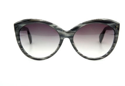 Black Grey Feathered