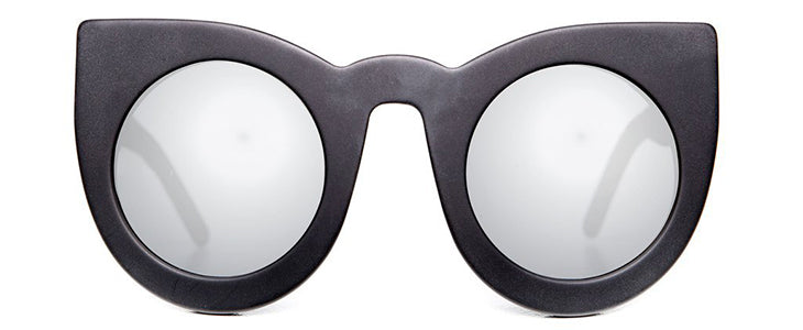 Matte Black Silver Mirror Lens--1