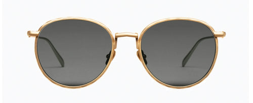 BRUSHED GOLD TITANIUM-BLACK LENS