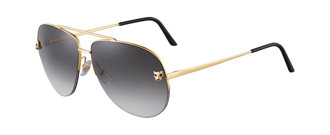 METAL SMOOTH GOLDEN FINISH GRAY GRADIENT LENSES