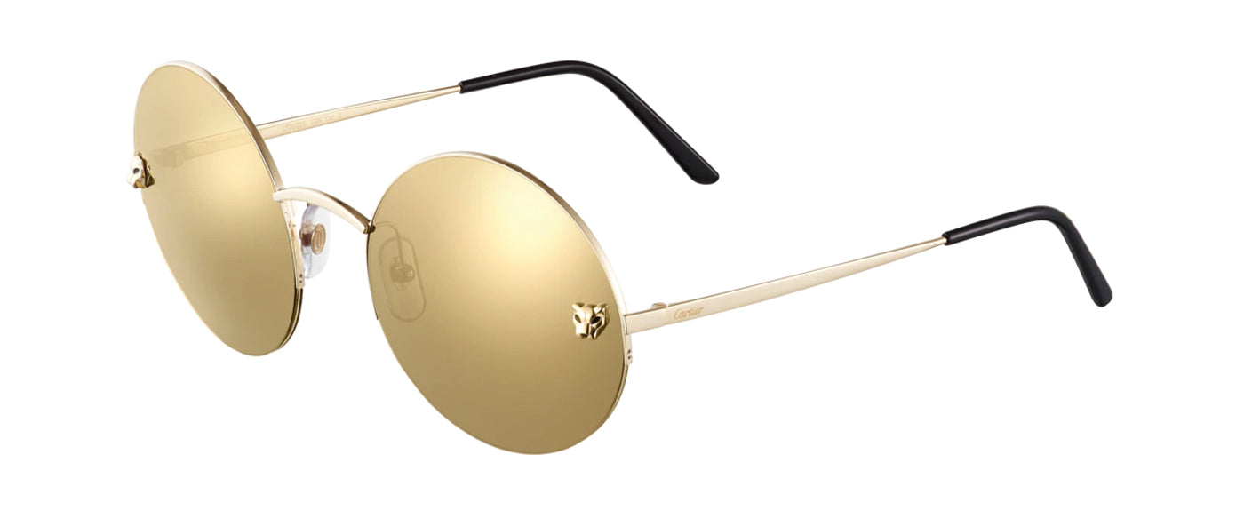 GOLDEN METAL SMOOTH CHAMPAGNE GOLDEN FINISH GOLDEN MIRROR LENSES.
