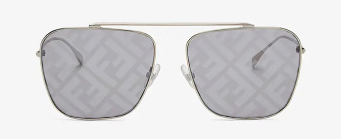 Metal sunglasses with FF logo-Grey