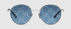 SILVER-LIGHT BLUE-GG MOTIF